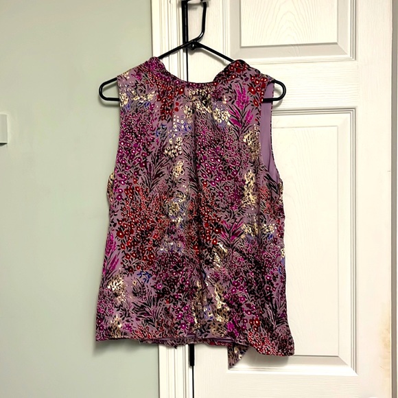 NWT m purple, burgundy burnout blouse! - Picture 1 of 4